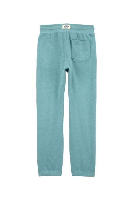 Pantalón deportivo de algodón, con logo, verde Sin color