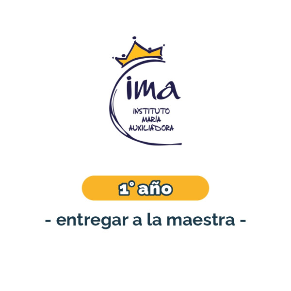 Lista de materiales - Primaria 1° - Para engregar a la maestra IMA Única