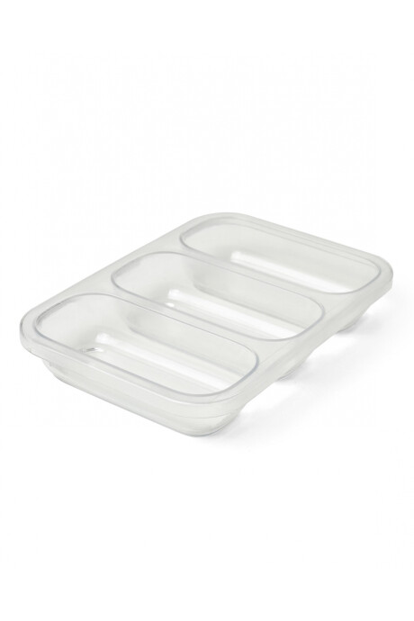Set tres tuppers aptos para freezer y microondas 177ml Sin color