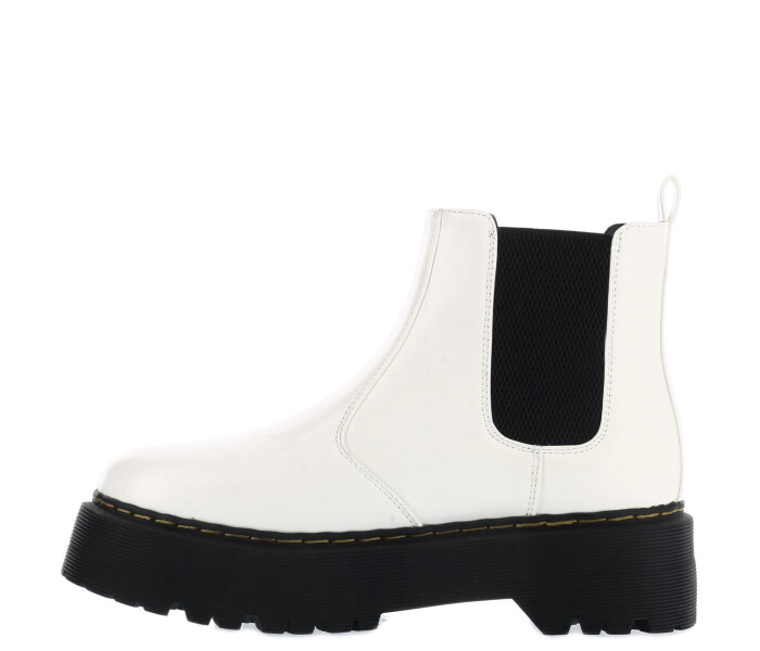Bota MILI con elastico lateral White