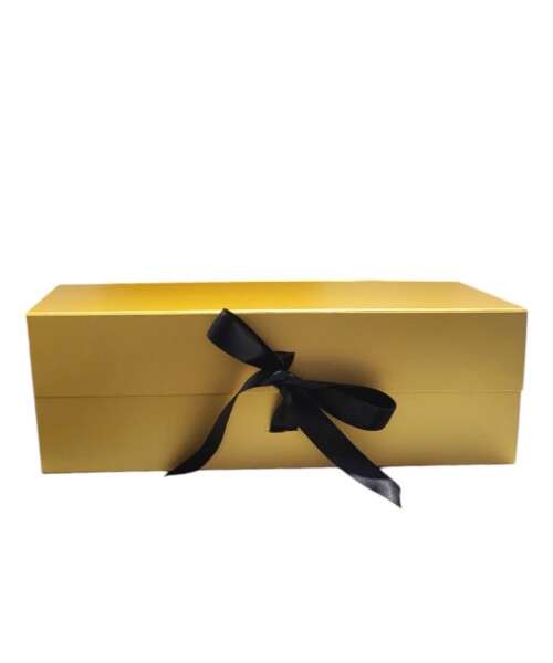 Caja rígida con imán 30x15x10,5 cm. DORADO