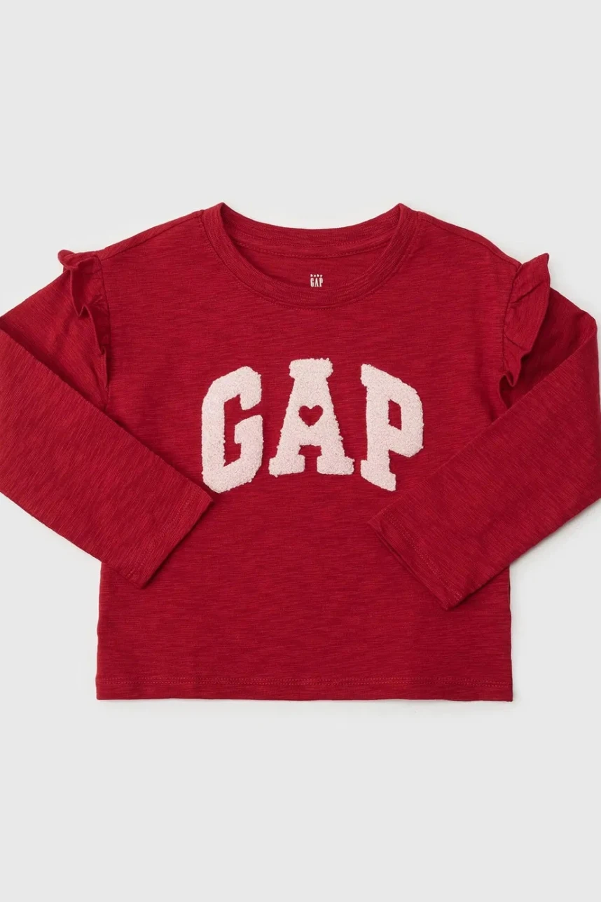Remera Logo Con Volados Toddler Niña Sled