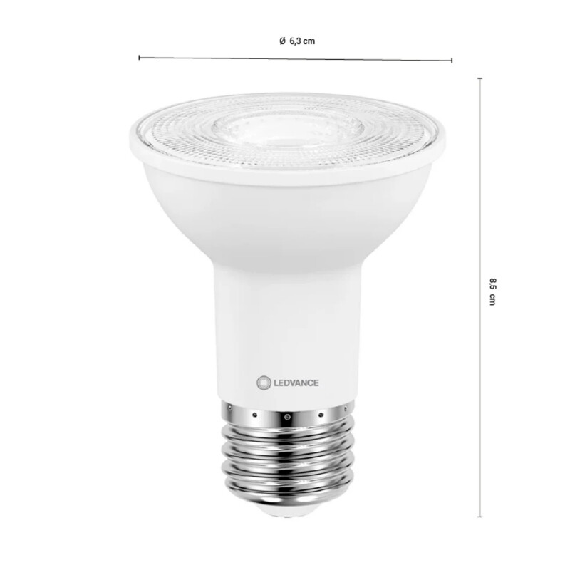 LAMPARA LED LEDVANCE OSRAM PAR20 5.5W Lámpara LED LEDVANCE OSRAM PAR20 5.5W Luz Cálida