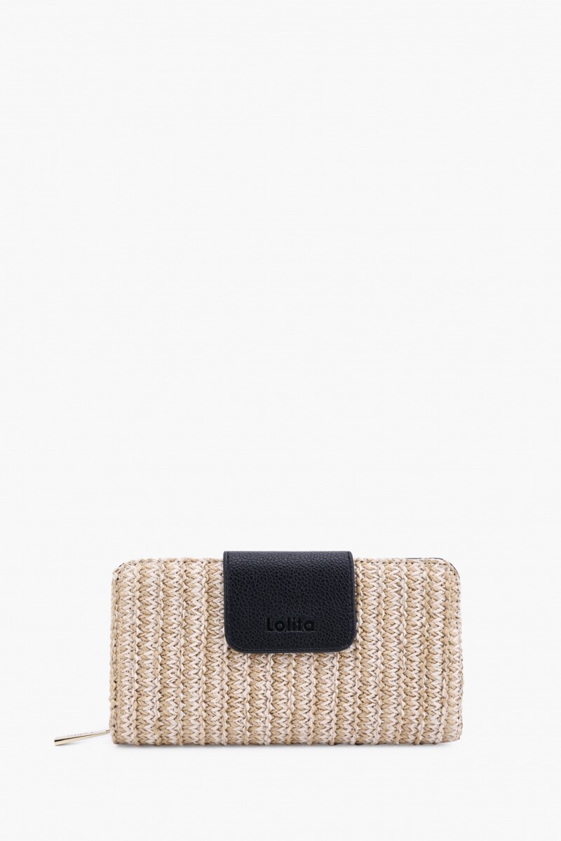 Billetera rafia negro