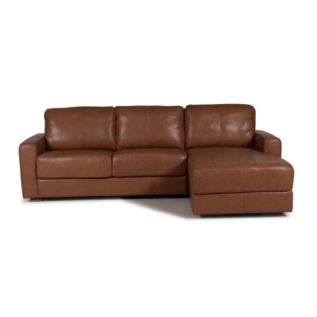 Rinconera Como - Cuero Advanced - 2 + Chaise derecho Maverick Telha (Preventa)