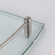 Set x3 esquinero para baño de vidrio TRANSPARENTE