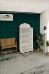 Biblioteca carton 70x35x142,5 cm. BLANCO