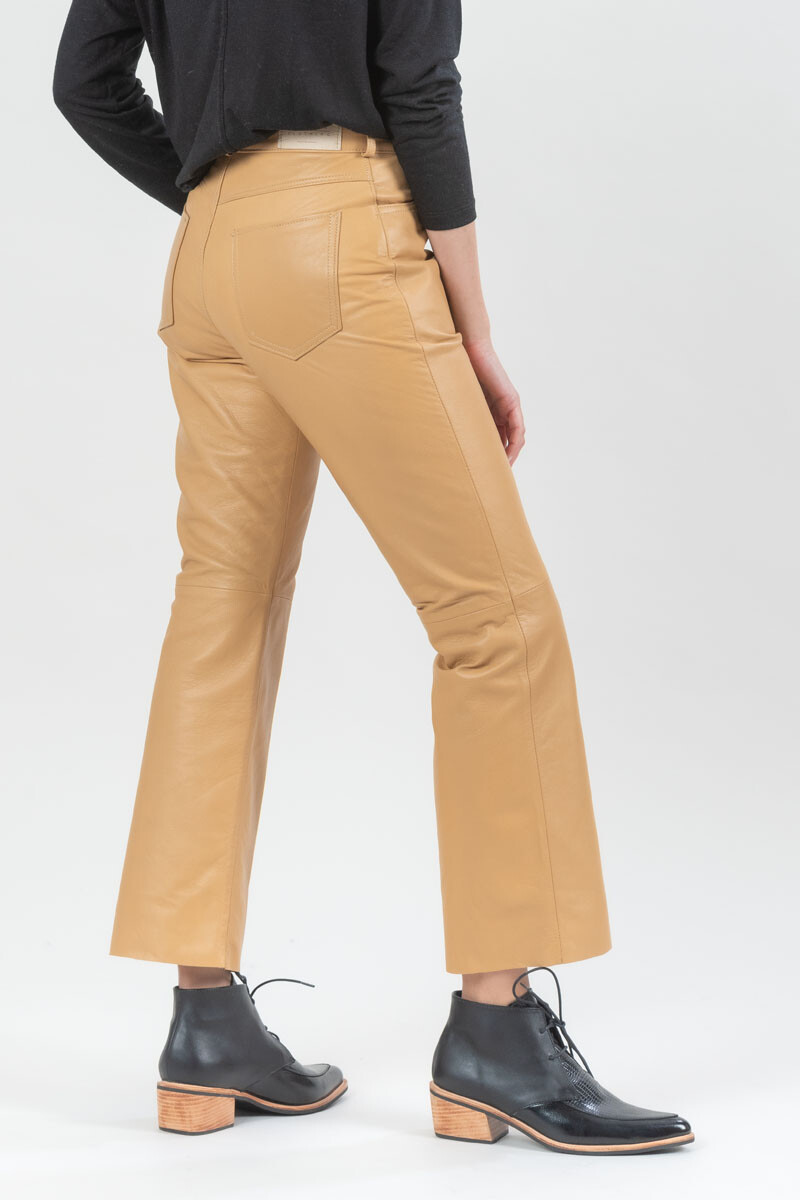 Leather Pant Camel