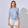 Blusa Gasa Print MULTI/ANARANJADO