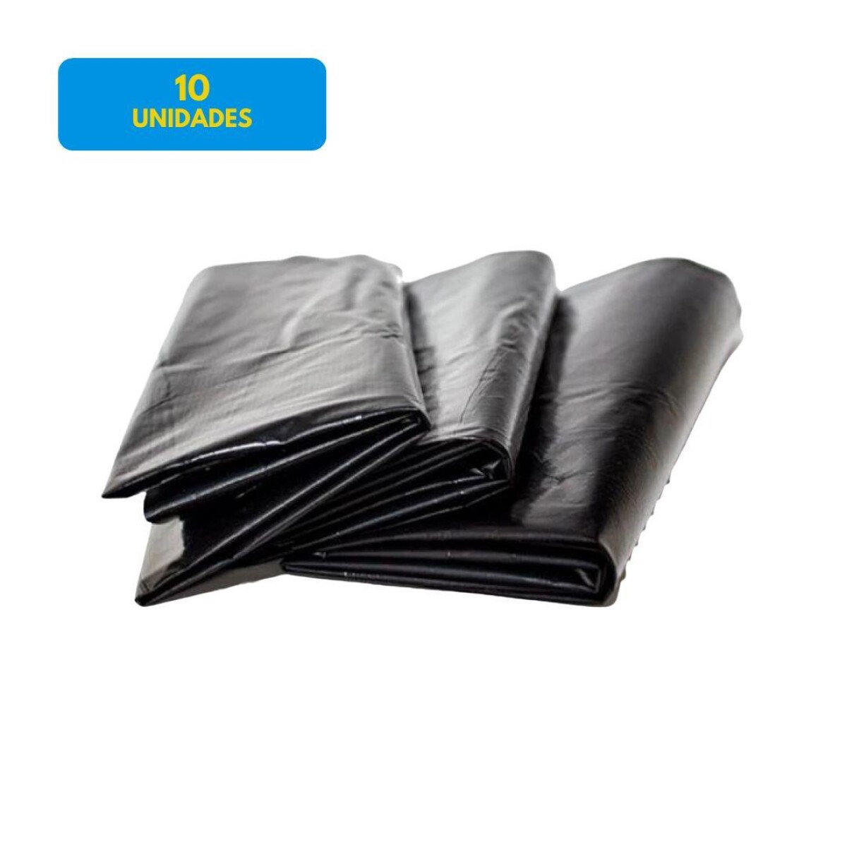BOLSAS DE BASURA FUERTES 70X95CM, 10 UNIDADES 