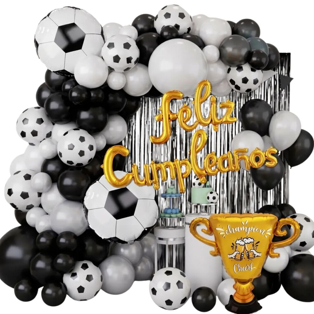 Kit Globos Decoración Cumpleaños Fútbol, Pelota Copa Kit Globos Decoración Cumpleaños Fútbol, Pelota Copa