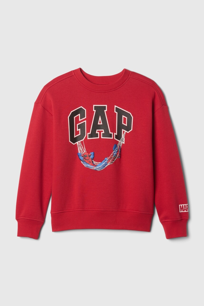 Buzo Deportivo Logo Gap Marvel Modern Red