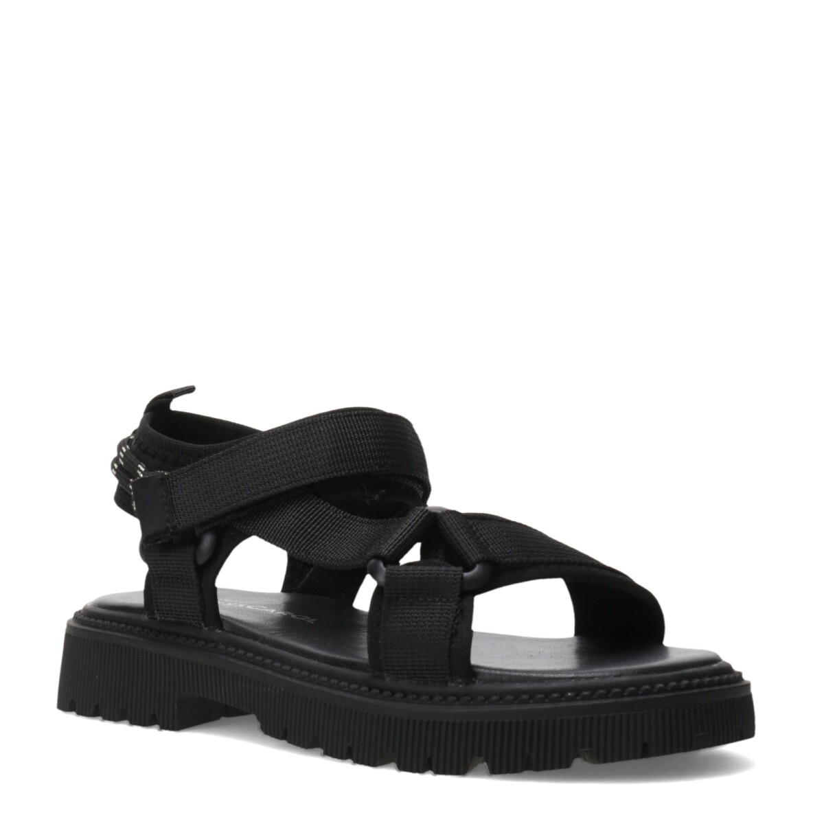 Sandalias de Niña MINI Miss Carol Califa de Tela Con Tiras - Negro 
