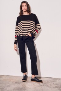 Sweater Rayado Beige