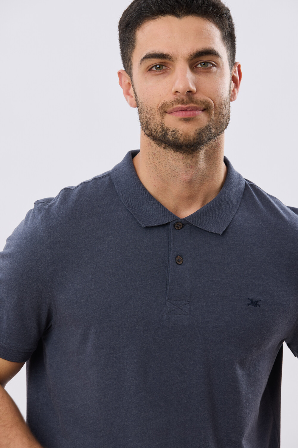 REMERA POLO LISA JERSEY Denim