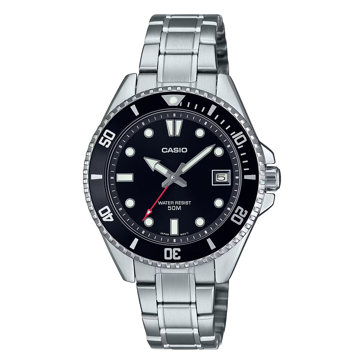 Reloj Casio en Acero Inoxidable Plateado 