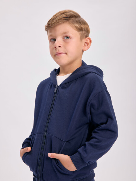 Campera deportiva básica Azul Marino
