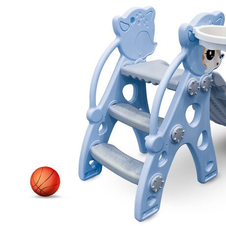 Tobogán Infantil Con Aro De Baloncesto Varios Colores Azul