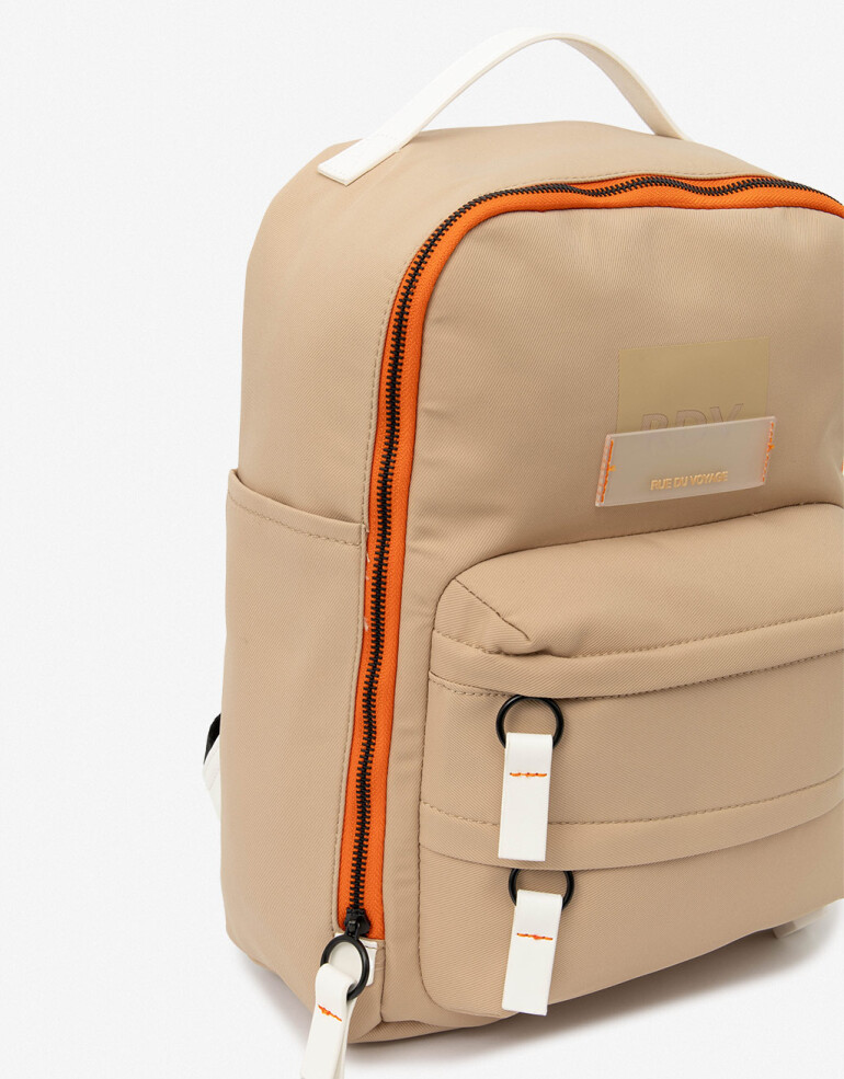 Mochilas Urbanas Mochila Rue Du Voyage - Marron Beige