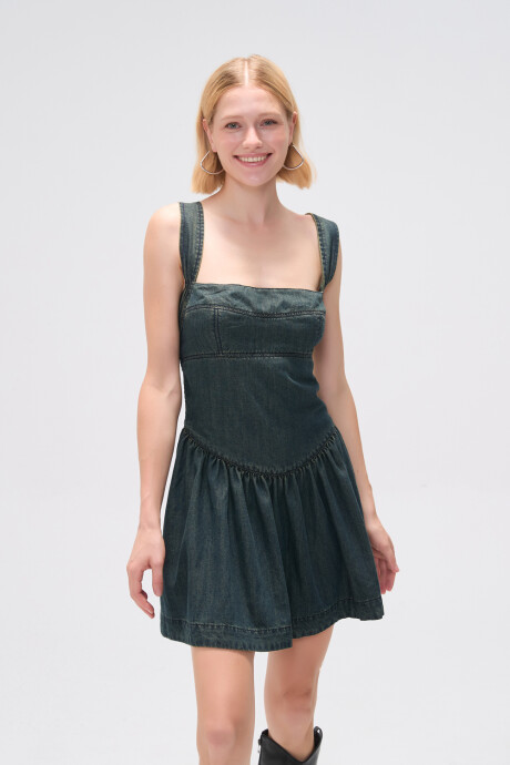 Vestido Fylia Azul Oscuro