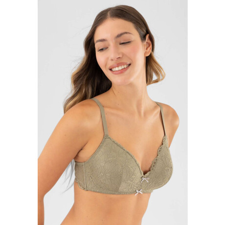 Soutien triangulo preformado gladiolo Verde malva