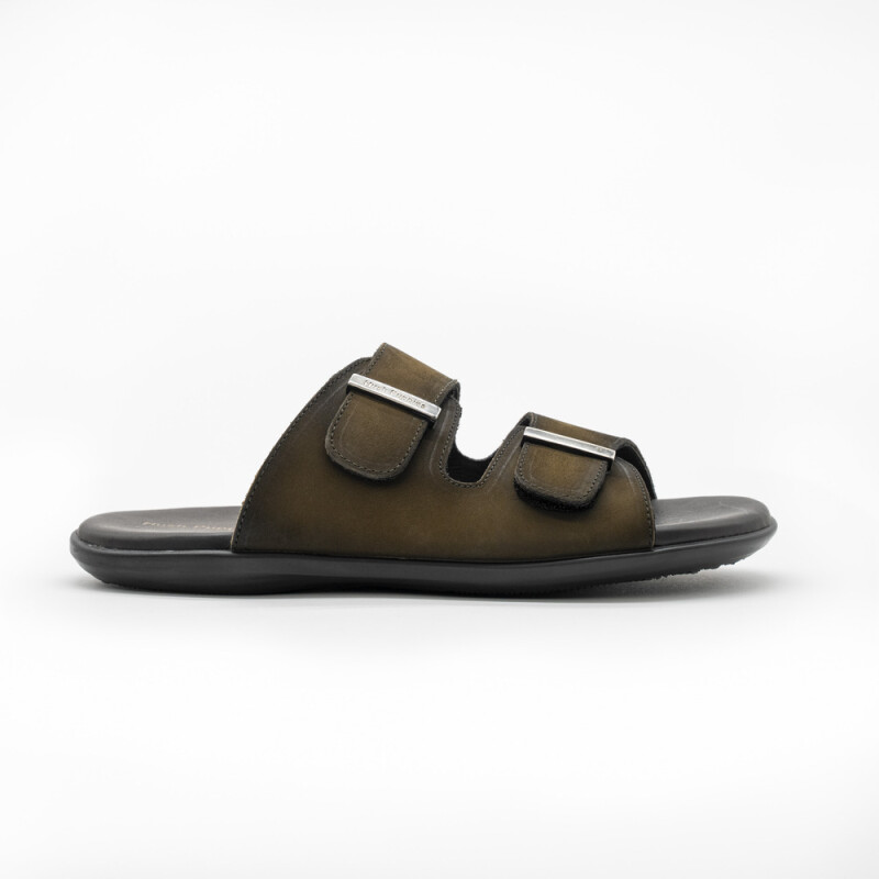 SANDALIA NOBUCK ACEITUNA ACEITUNA