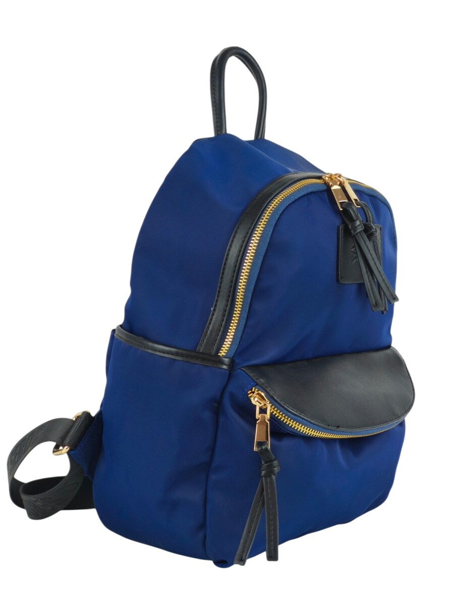 Mochila con bolsillo - Azul 