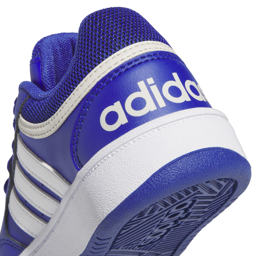 Championes de Niños Adidas Hoops Azul - Blanco