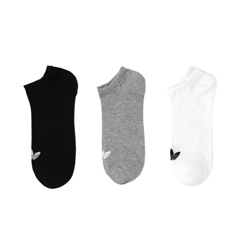 MEDIAS adidas TREFOIL White/medium Grey Heather/black