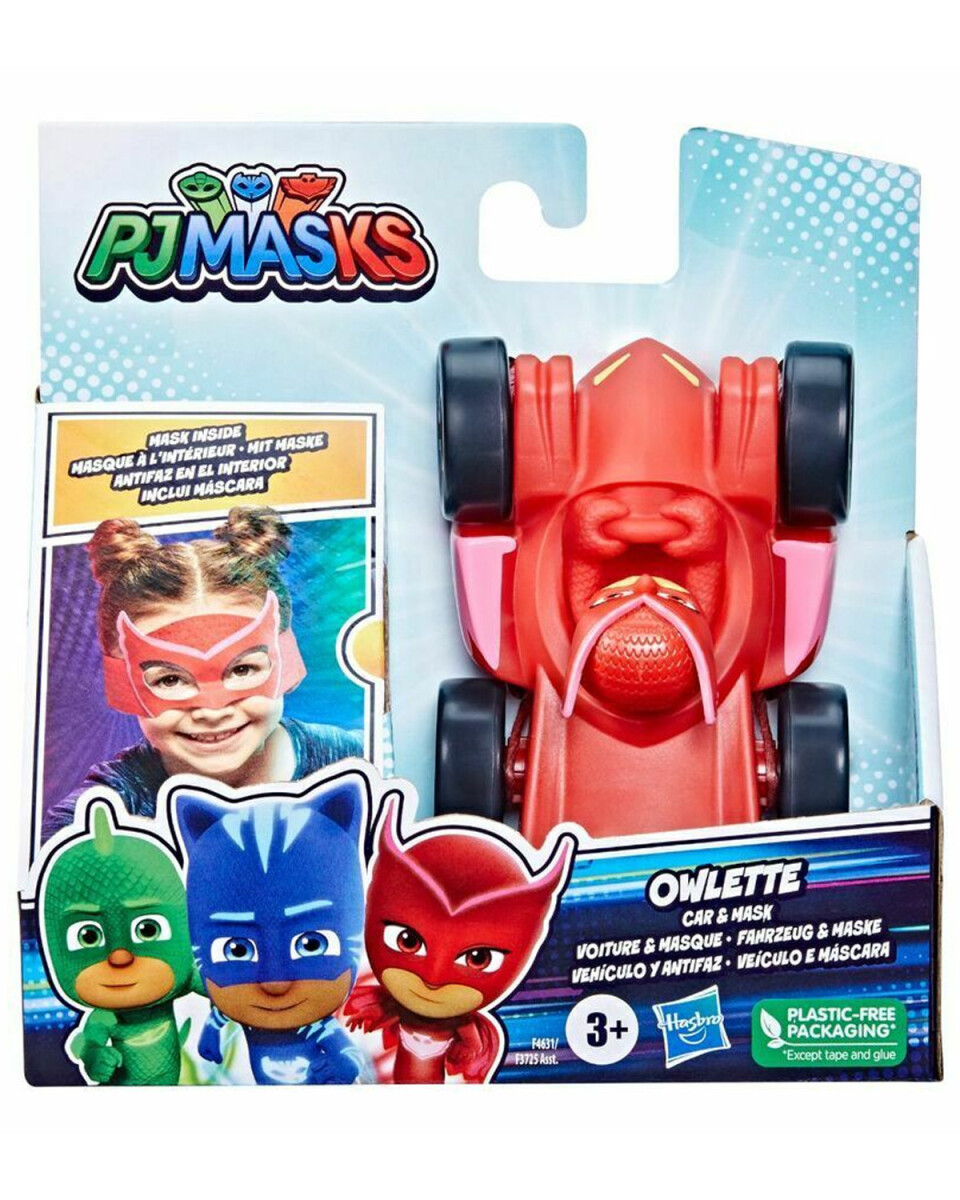 Vehículo y antifaz PJ Masks Hasbro - Owlette 