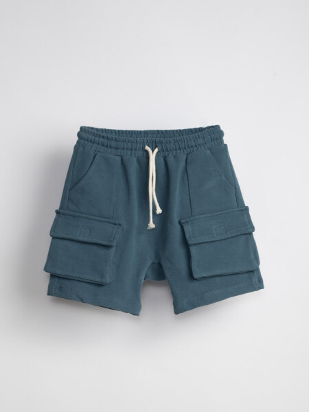 Bermuda cargo deportiva Azul