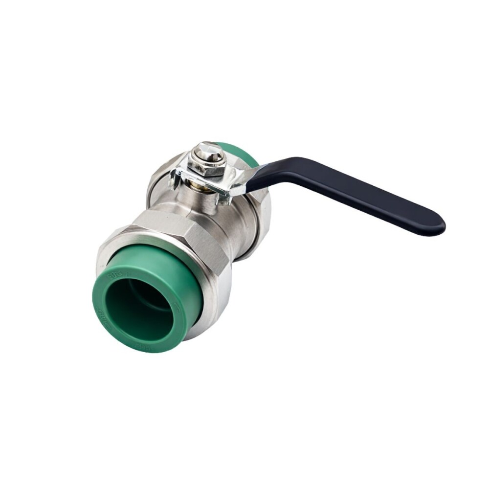 Válvula esférica fusion palanca 40 PRACTO Válvula Esférica Fusion Palanca Negra 25 Practo