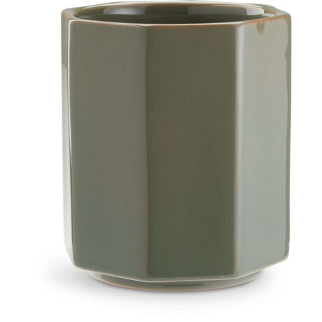 Maceta LUCAS Ø14xH16cm verde oscuro Verde oscuro