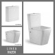 SANITARIO INODORO CON MOCHILA LINEA HAZEN BLANCO LOZA BAÑO 000