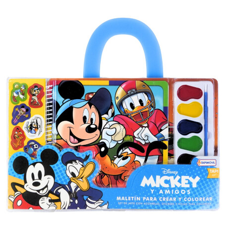 Set de arte Mickey para pintar con acuarelas y stickers Set de arte Mickey para pintar con acuarelas y stickers