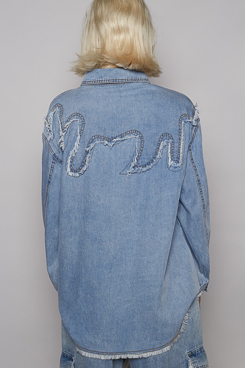 CAMISA DENIM Azul
