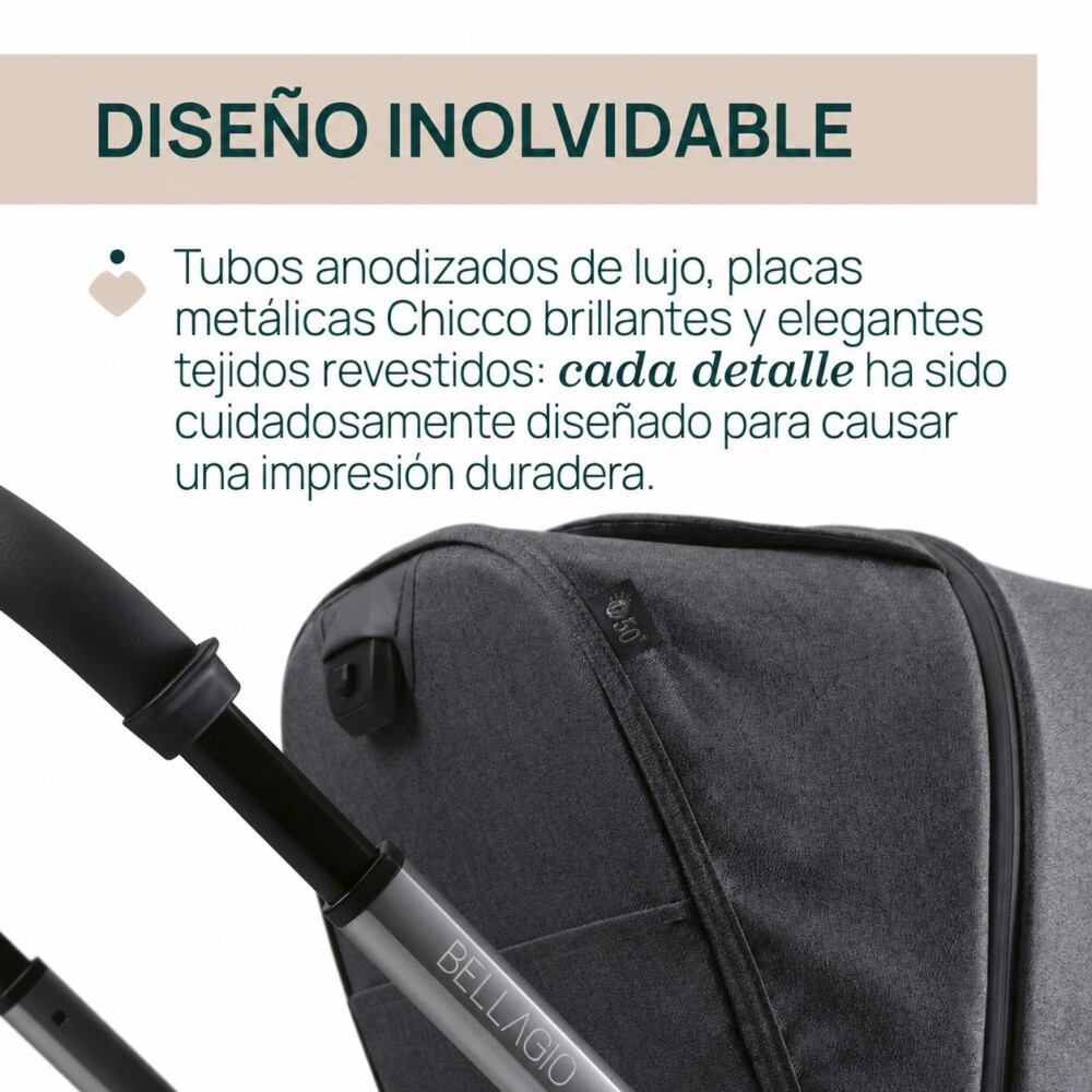 TRAVEL SYSTEM CHICCO BELLAGIO 2.0 + KORY ESSENTIAL I-SIZE BLACK SATIN