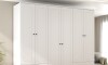Ropero Americano PLUS 6 puertas 4 cajones - 100% MDF Blanco