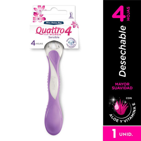 AFEITADORA SCHICK QUATTRO PIEL SENSIBLE FOR WOMAN AFEITADORA SCHICK QUATTRO PIEL SENSIBLE FOR WOMAN