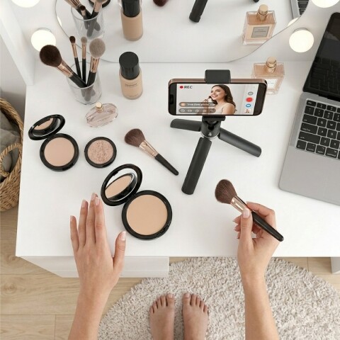 Tocador de Maquillaje Vanity Para Personalizar 3 Cajones y Porta Lámparas (Sin Espejo) - Blanco Tocador de Maquillaje Vanity Para Personalizar 3 Cajones y Porta Lámparas (Sin Espejo) - Blanco