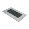 ALFOMBRA GOMA RECT GRIS COMB 45X75CM Unica