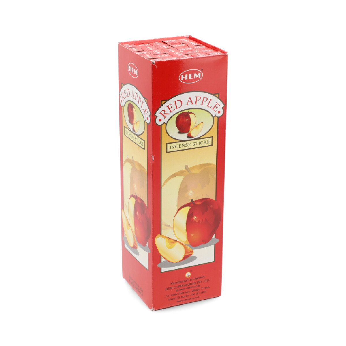 INCIENSO HEM CAJA CARBÓN X25 - Manzana Roja 