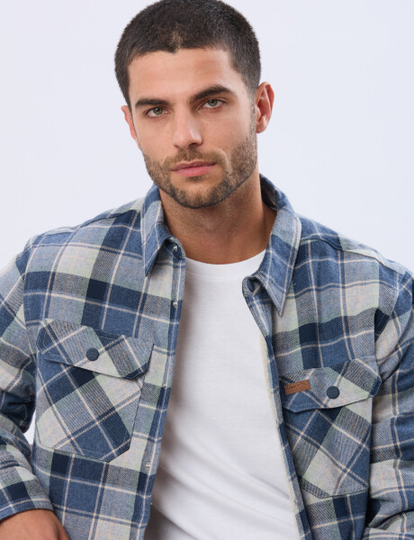 CAMPERA DE VIYELA CON FORRO DE CORDERITO Denim