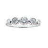 Anillo de oro blanco 18k con circonias N9376W Anillo de oro blanco 18k con circonias N9376W