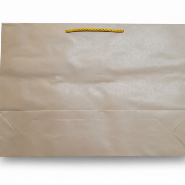 BOLSA PAPEL APAISADA Con ASA CORDON 45X32-KRAFT MARRON