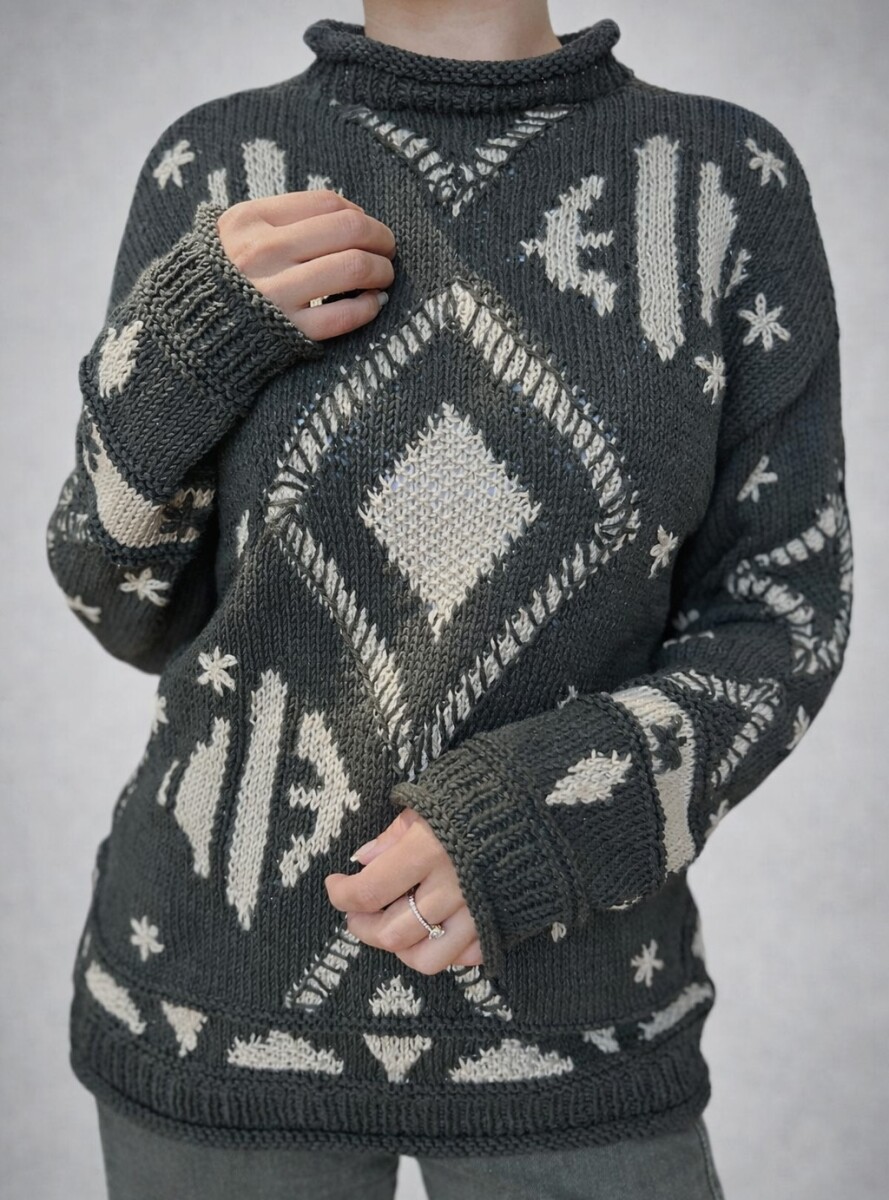 Sweater Gitano - Base Verde Seco 