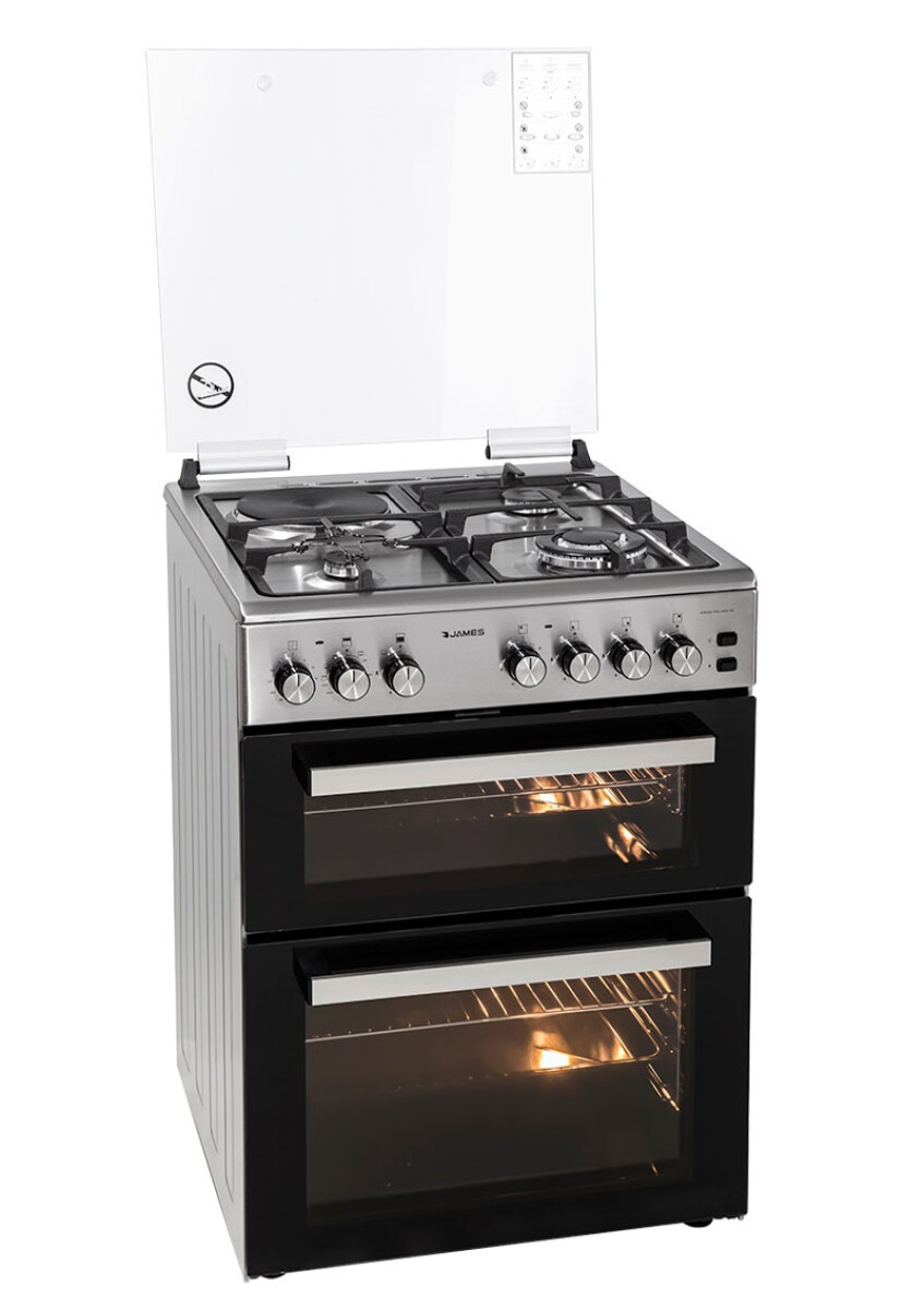 COCINA COMBINADA JAMES C-900A TKS INOX DH DOBLE HORNO 