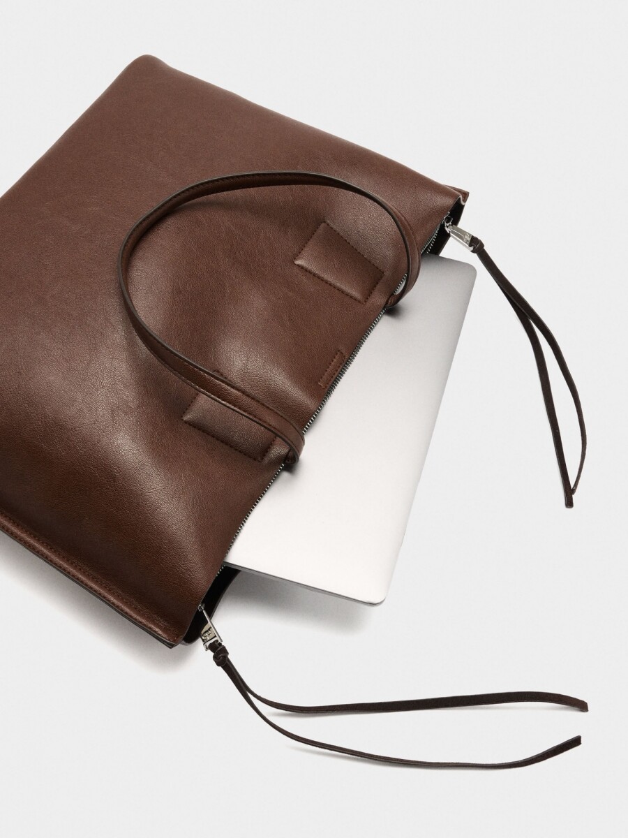 Bolso Para Portátil Lisa Hasta 15" camel