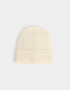 Gorro Clasico Gorro Tejido Con Tag - Blanco Crudo