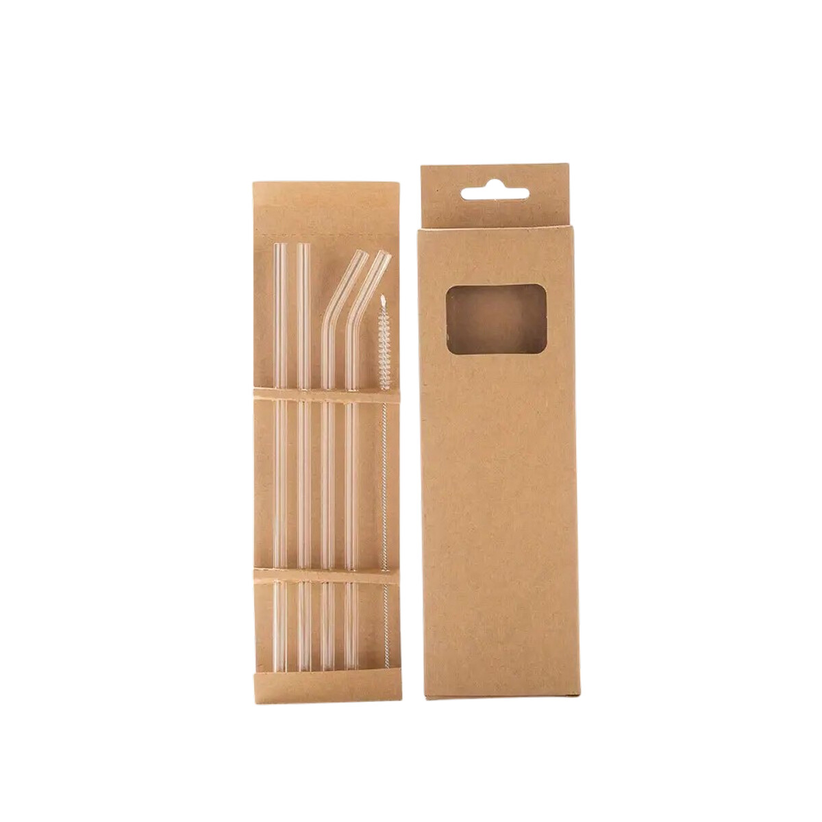 Set de 4 sorbitos de vidrio reutilizables 